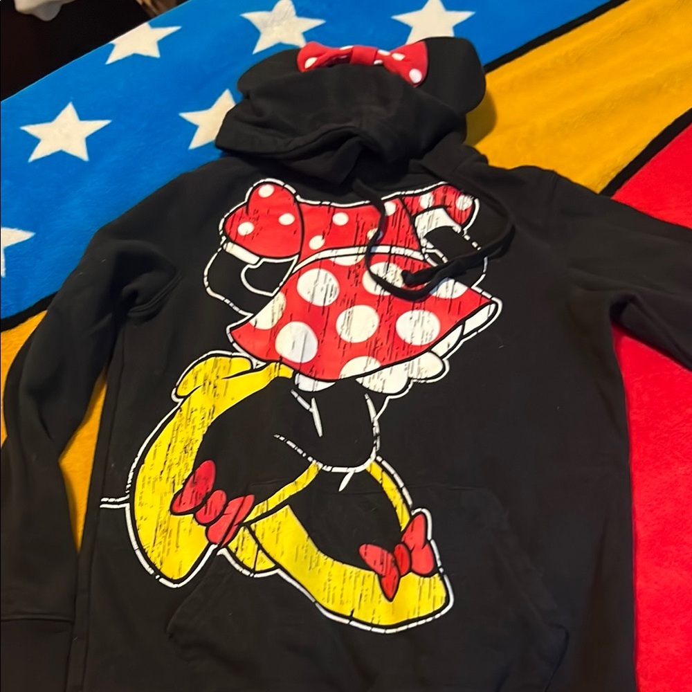 Disney Women’s Black Minnie Mouse Hoodie